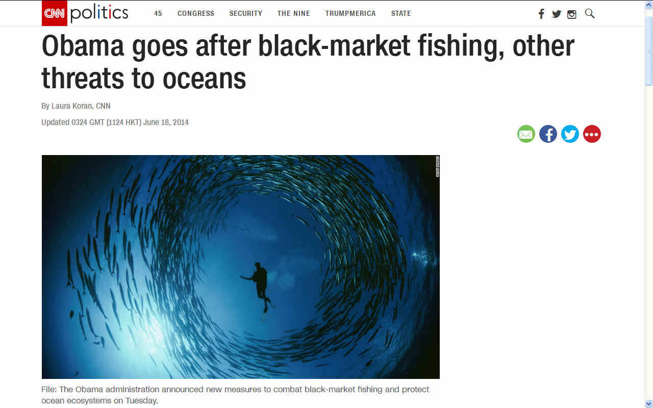 CNN politics Barack Obama goes after black market fishing