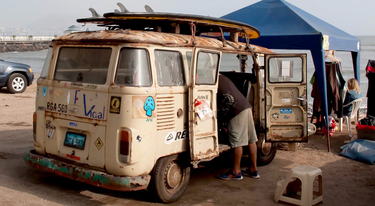 Surfing wagon, Volkswagen kombi camper van